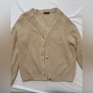 Knit Tan Cardigan